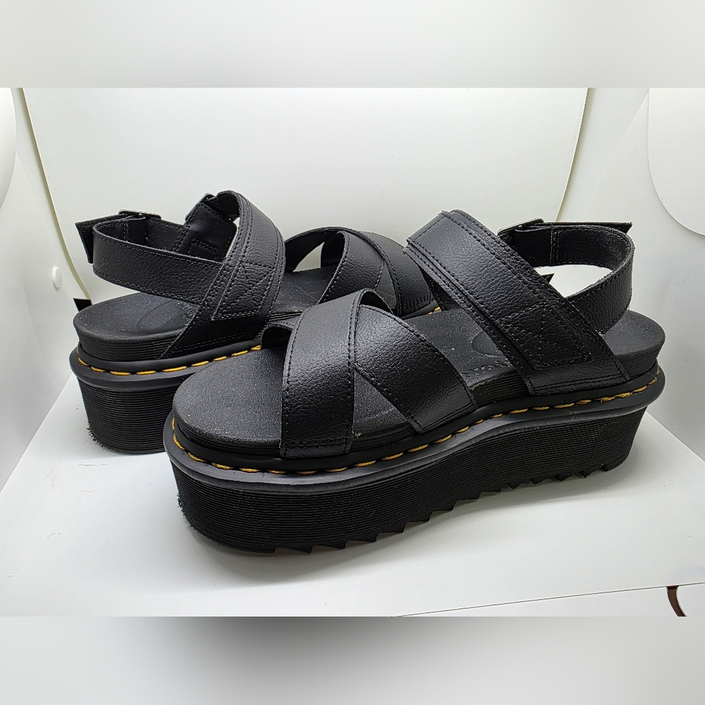 Dr. Martens Black Chunky Platform Sandals